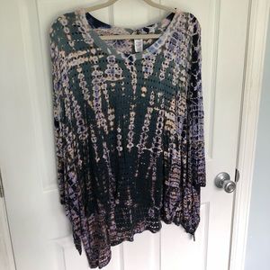 Hardtail Holey Jersey Oversized 3/4 Sleeve Raglan